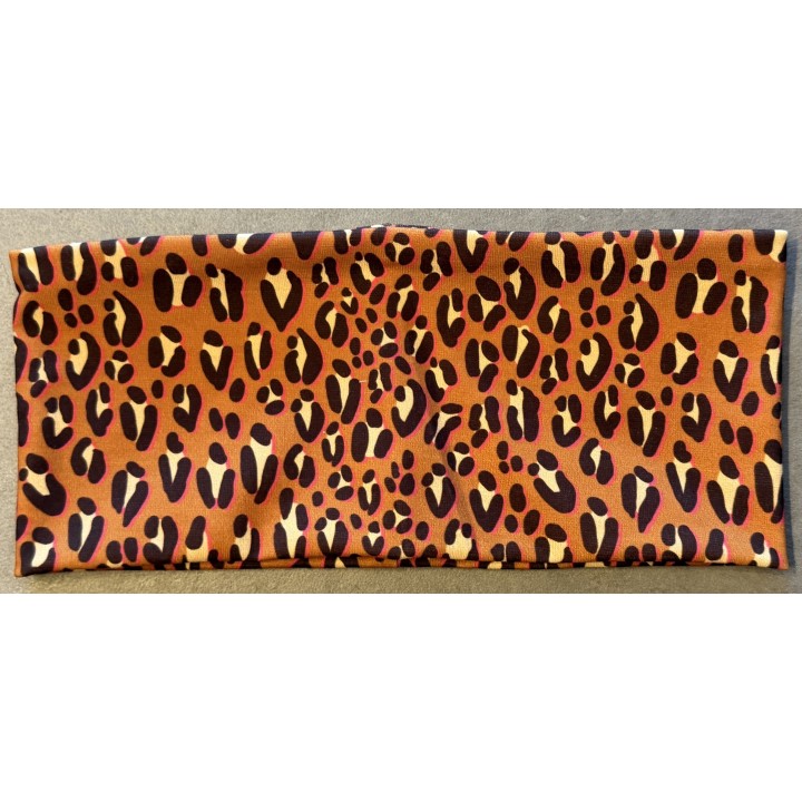 Bandeau léopard orange