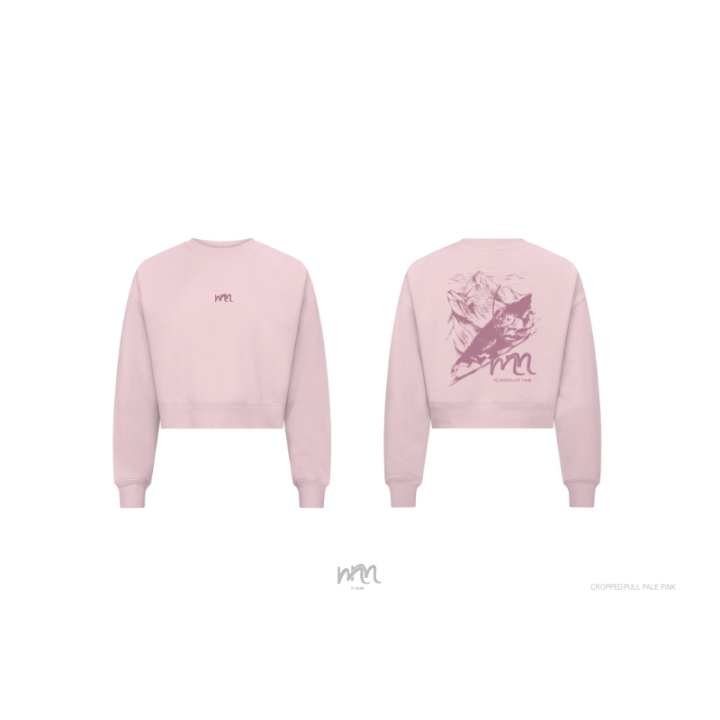 W Cropped pull, pale pink