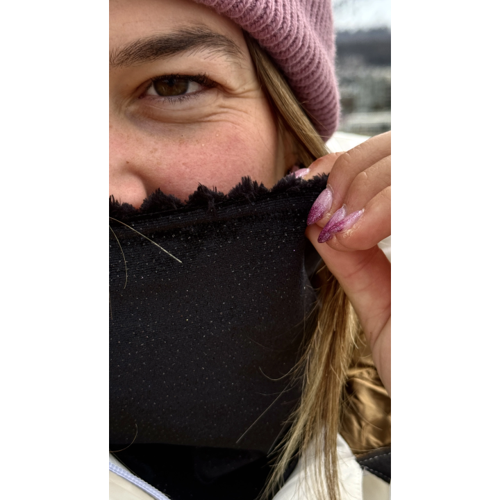 Tour de cou noir à paillette