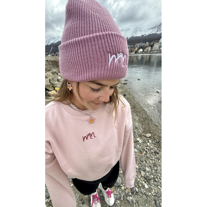 W Cropped pull, pale pink