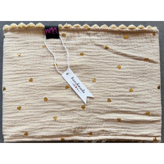 Tour de cou beige petit cœur